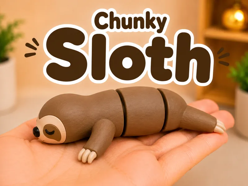 Chunky Sloth – Cute Chunky Flexi Creature