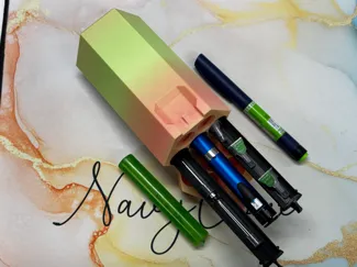 5 Pen Insulin/Peptide travel case w/ Ice Packs!