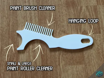 Paint Brush and Roller Cleaner Tool