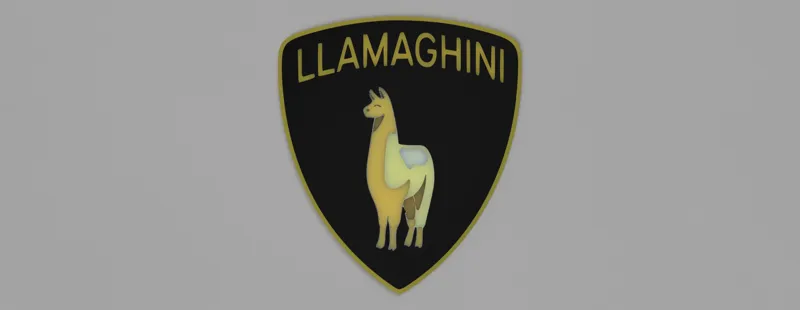 LLAMAGHINI badge