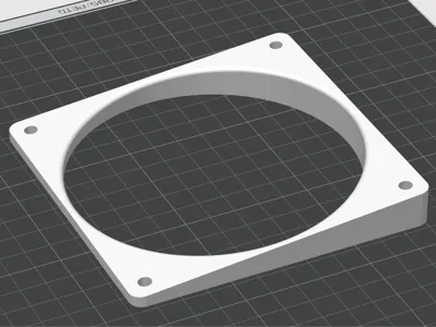120mm pc fan duct / angle riser