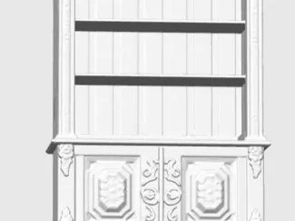 Victorian bookshelf