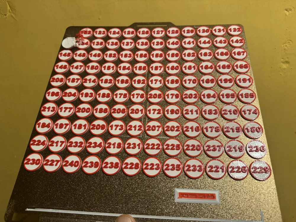 Token With Numbers Tokens with numbers 121-480 No Hole - Free 3D Print Model - MakerWorld