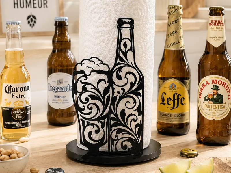 Support essuie-tout - verre de bière
