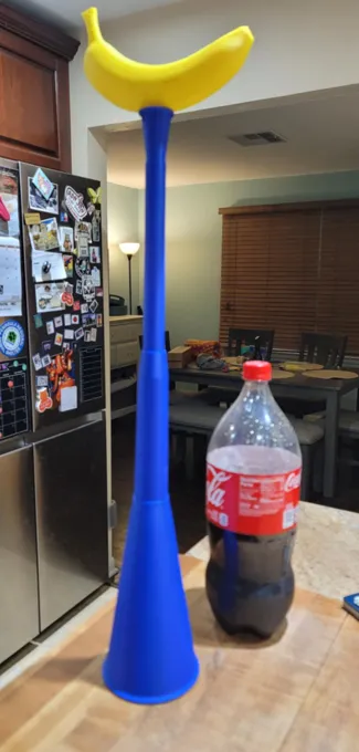 Collapsible Vuvuzela Stadium Horn Print in Place