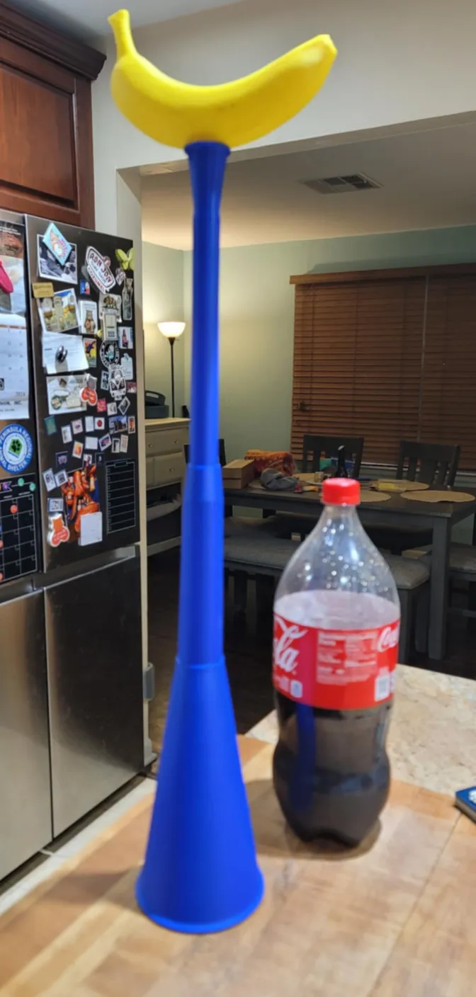 Collapsible Vuvuzela Stadium Horn Print in Place