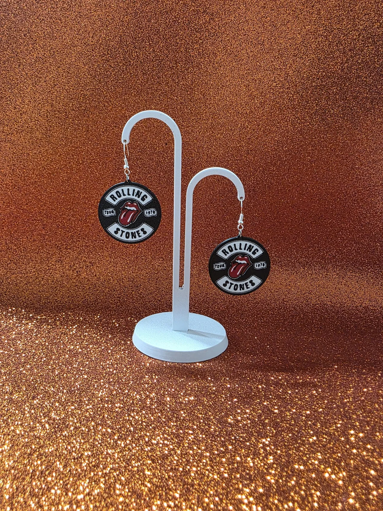 Rolling Stones tour earrings view 3