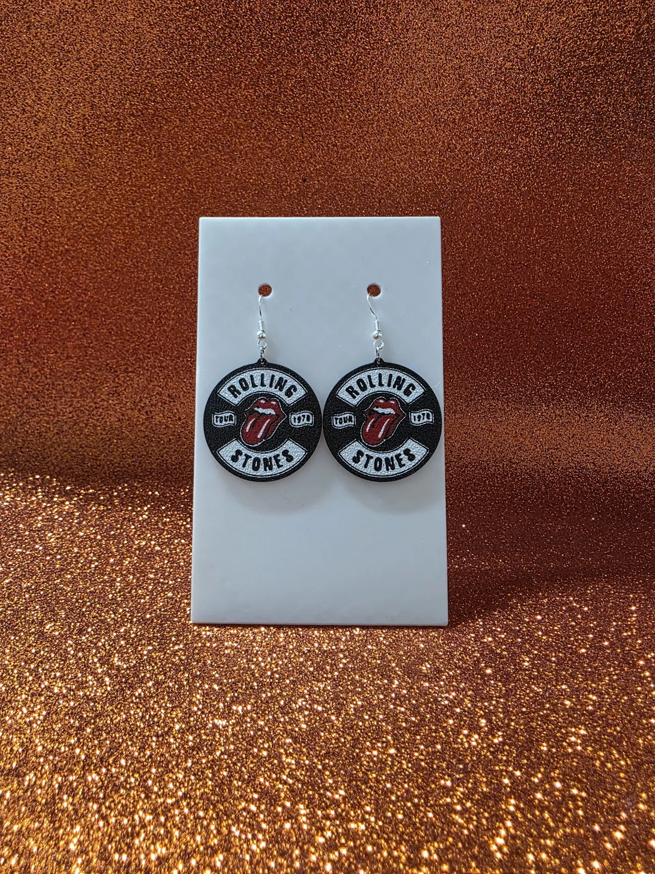 Rolling Stones tour earrings view 2