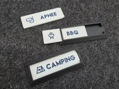Snappable Interchangeable Label System