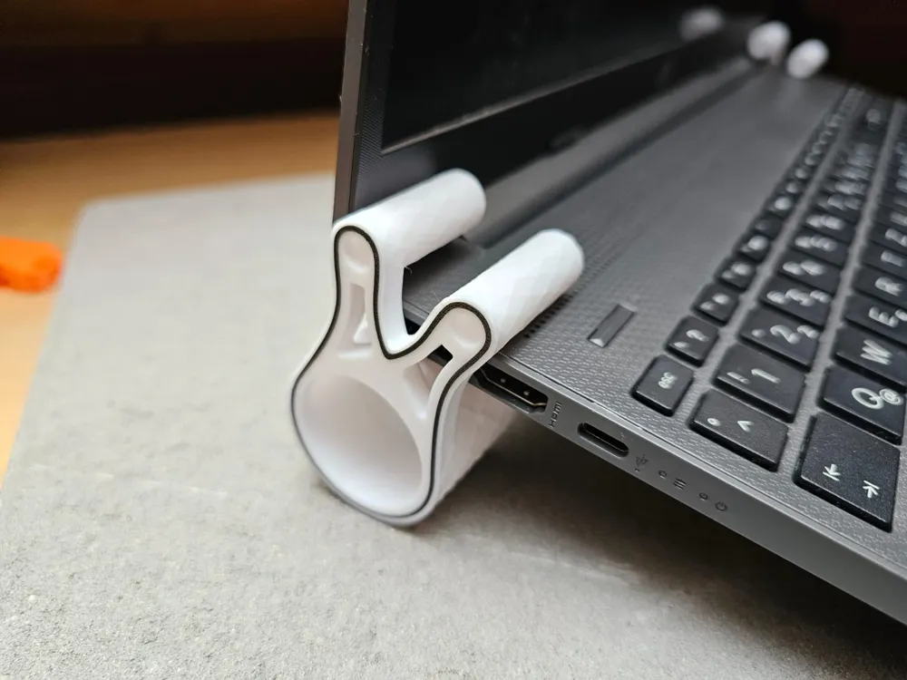 Inlay In Riser Laptop Riser with Design Inlays - Free 3D Print Model - MakerWorld