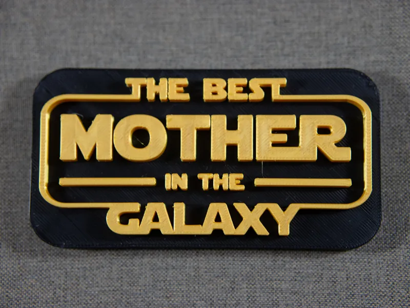 Best MOM in the Galaxy - Star Wars Sign
