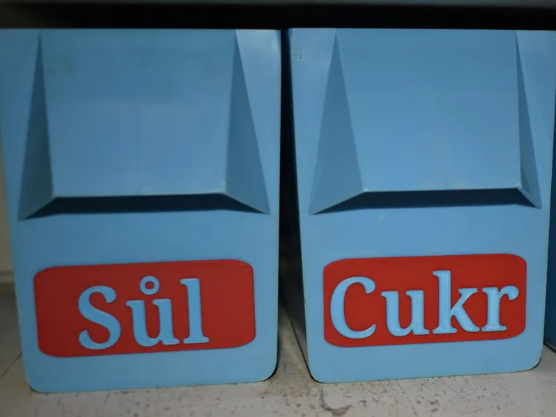 Sugar & Salt Labels - EN/CZ inscription