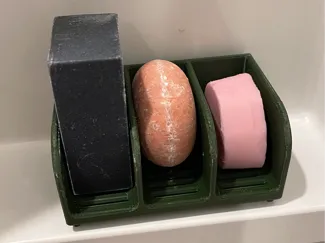 3-Bar Shower Soap Tray