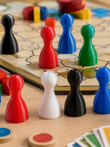 Letrero o emblema decorativo: Universal Replacement Board Game Pawns easy print — vista de referencia 2