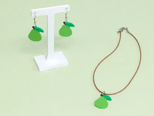Cute Pear Charm - Earrings, Keychain & Necklace