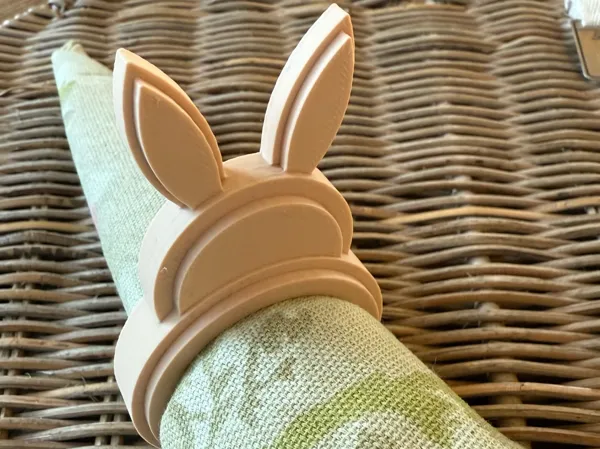 Porte-serviette lapin de Pâques