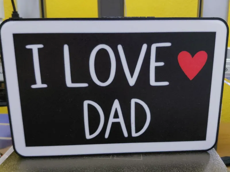 Lampada I  Dad Retroilluminata – Festa del Papà