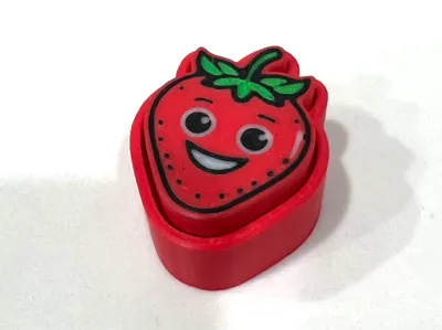 Strawberry Clicker Keychain