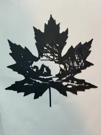 Décoration murale feuille d'automne et loups — photo 3