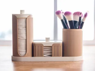 Set of cosmetics organizer