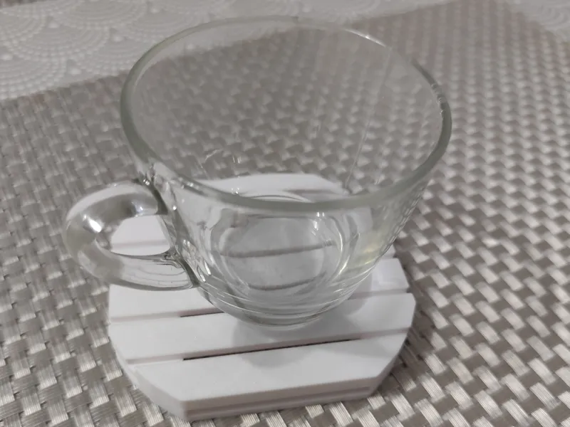 Rounded Pallet-Style Coaster  3D Printable Cup Mat