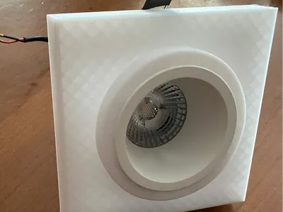 Recessed spotlight frame