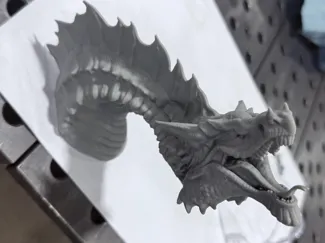 Dragon Bust 150% w/ Tree Supports