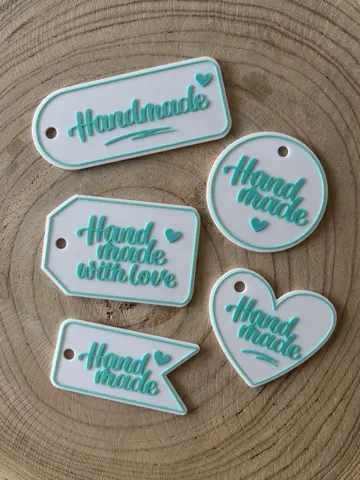 Letrero o emblema decorativo: Handmade – Geschenkanhänger — vista de referencia 2