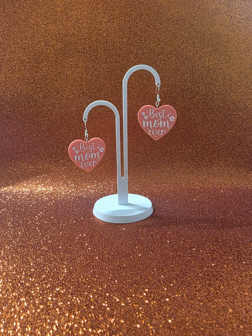 Best Mom ever earrings view 3