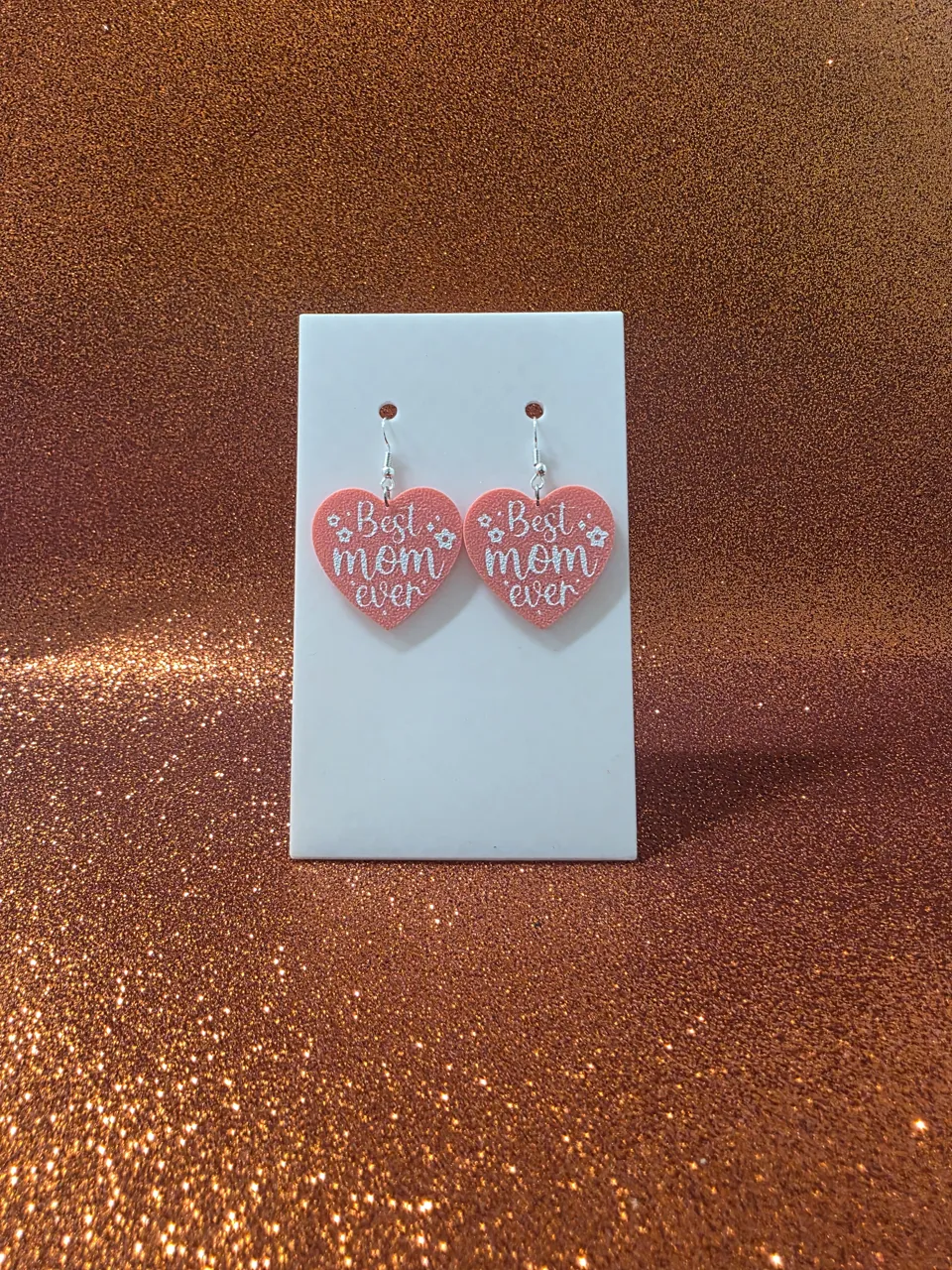 Best Mom ever earrings view 2