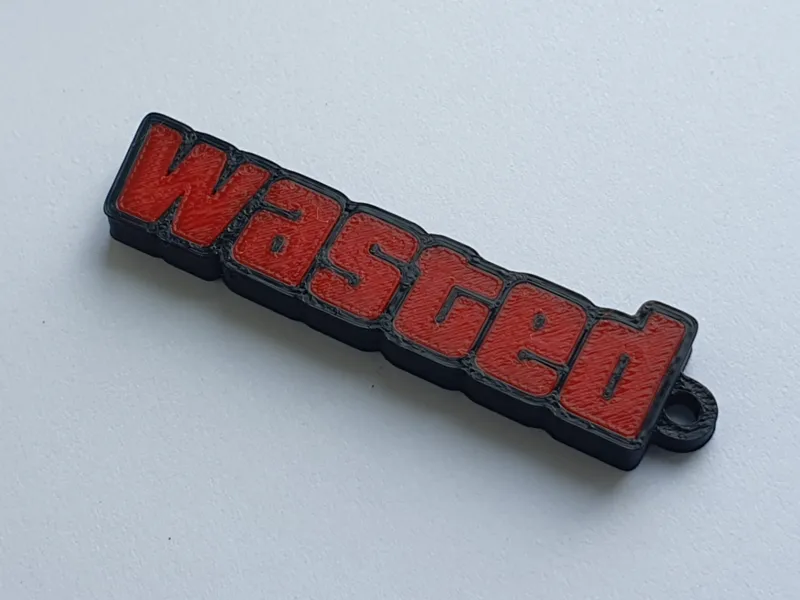 Wasted GTA V Keychain