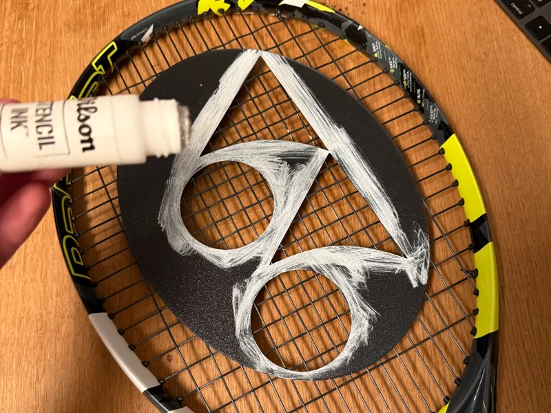 Yonex logo (Schablone) für Tennisschläger