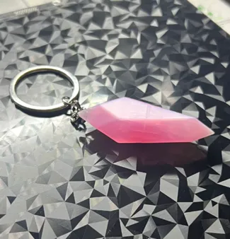 Crystal crash bandicoot keychain