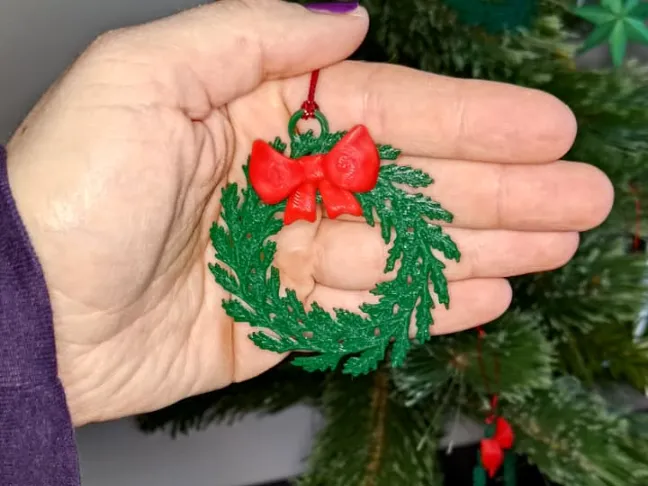 Christmas Wreath tree ornament