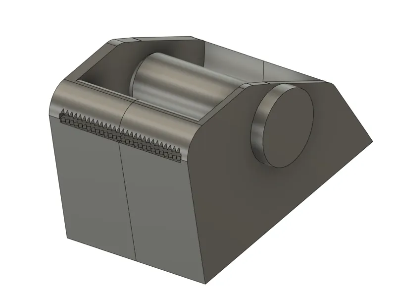 This is a dispenser for 2" wide sticker rolls