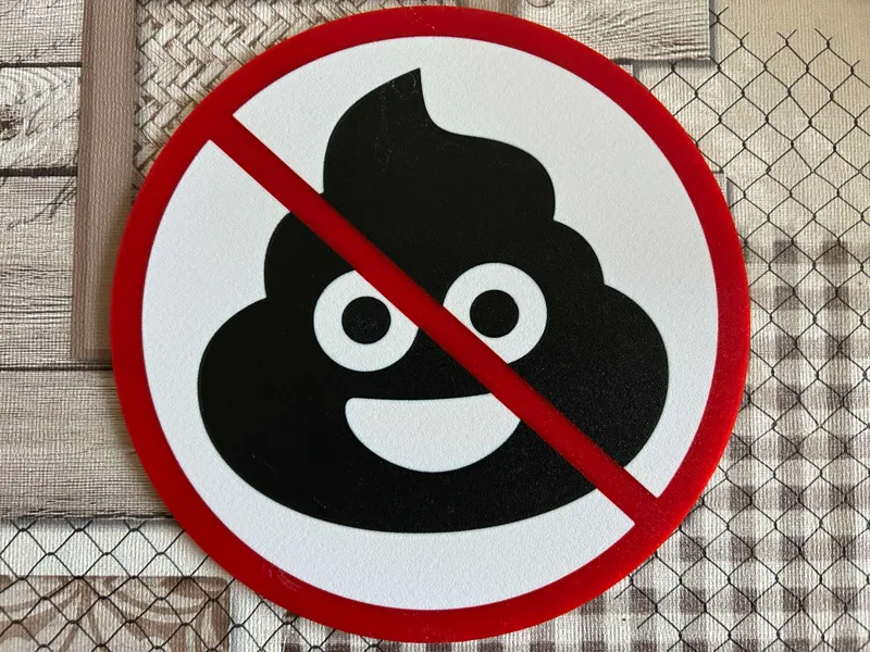 NO POOP SIGN
