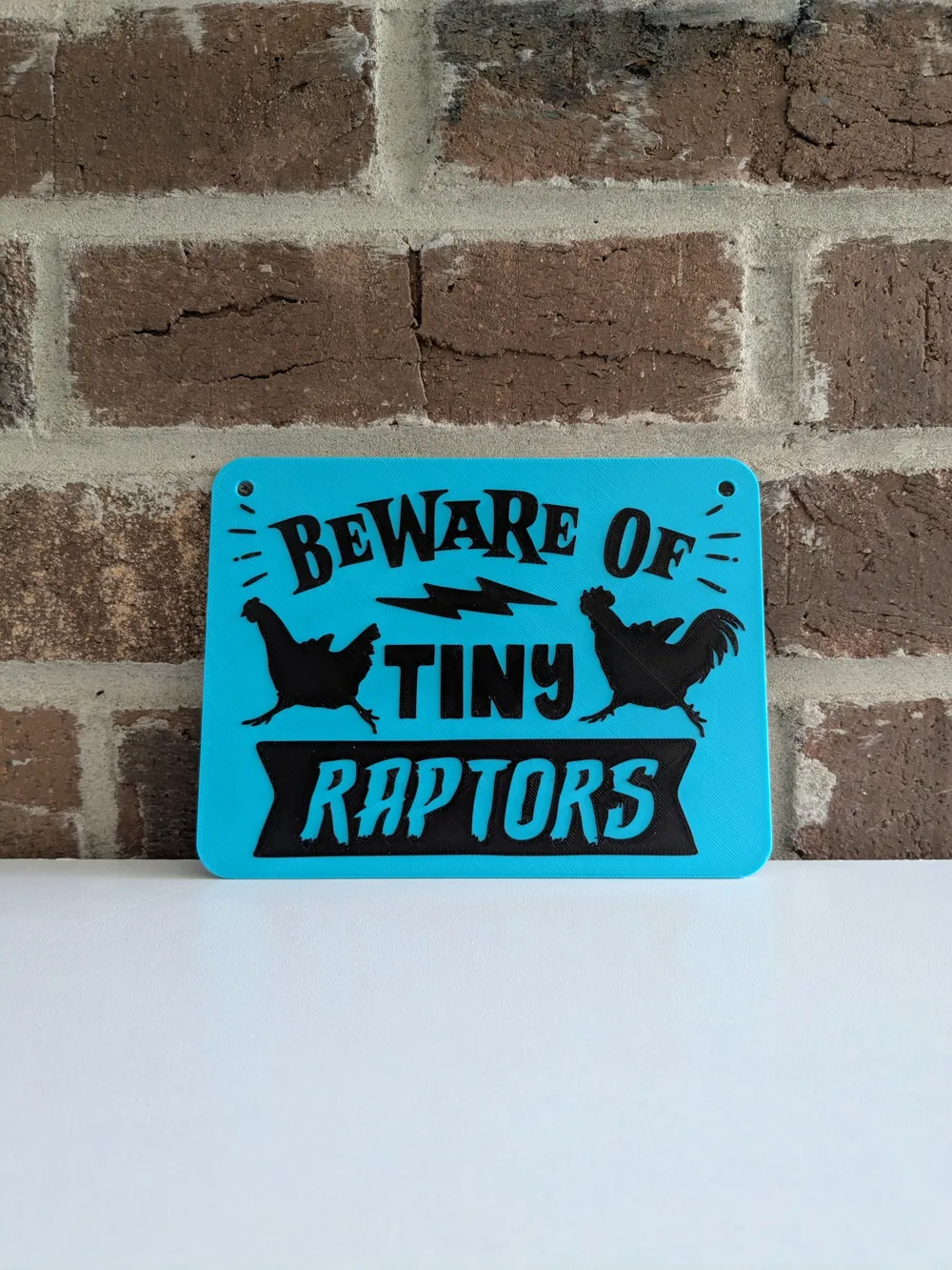 BEWARE OF TINY RAPTORS - Free 3D Print Model - MakerWorld