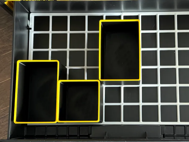 14U Gridfinity Bins for Dewalt Toughsystem Drawer