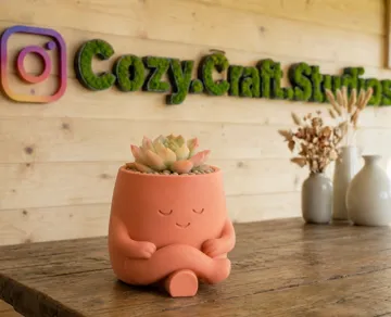 Maceta decorativa: "Zeni" Planter - Cute Desk Decor — vista de referencia 3