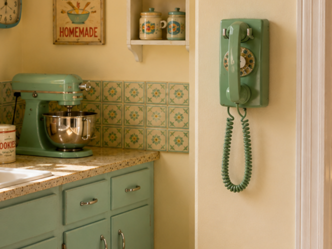 Miniature Rotary Wall Phone