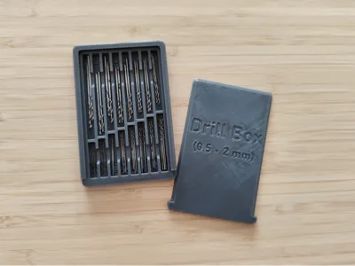 Micro Drill Storage Box V2: 16-Slot Organizer