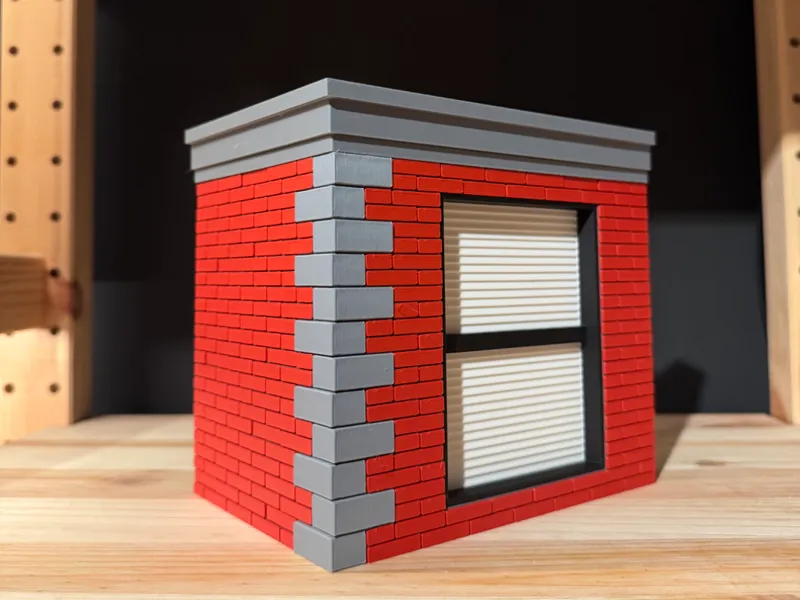 BrickCorner - Big (left side) - 1:12 shelf riser
