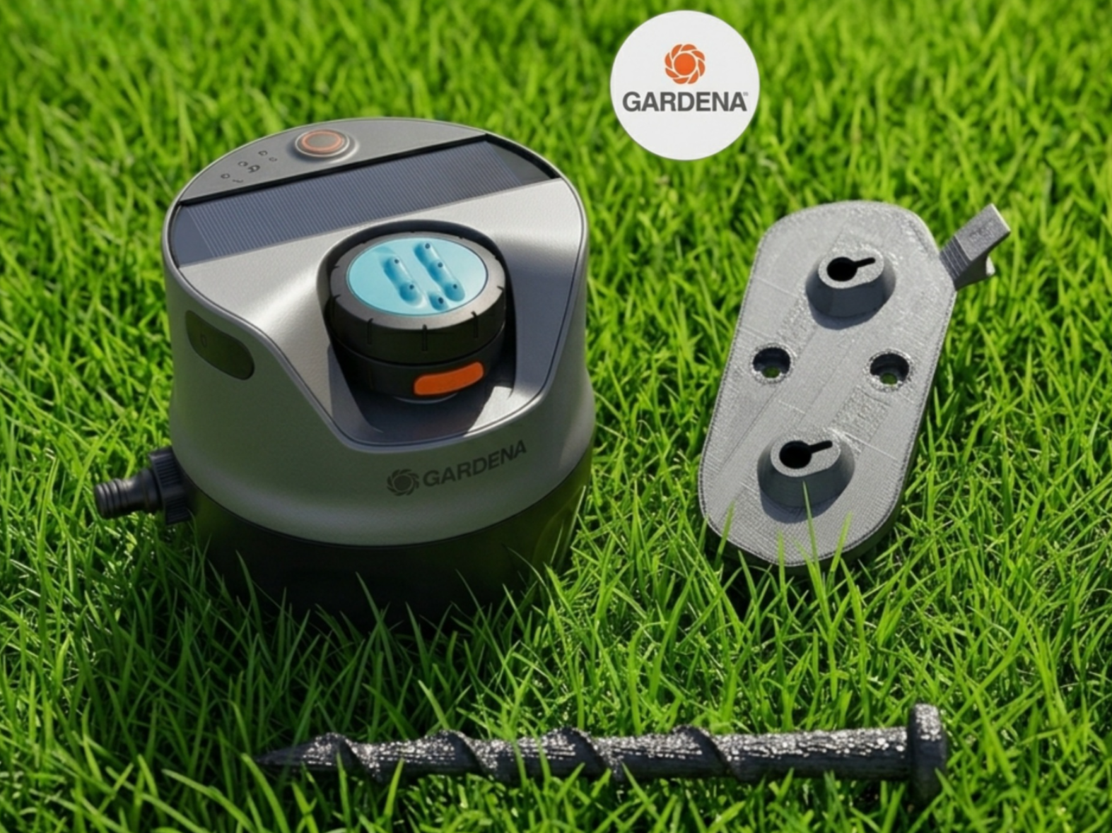 Gardena AquaPrecise - Platte + Schraube
