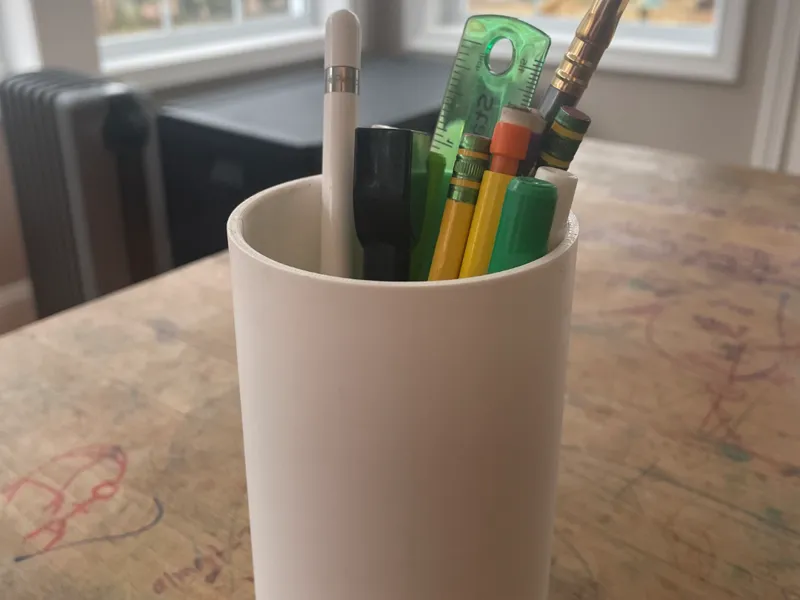 Simple pencil cup (now customizable!)