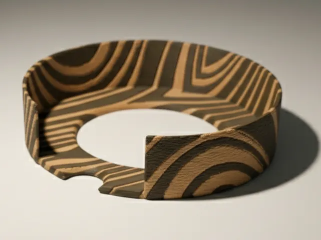 Cork Coaster Holder with woodgrain – Support-Free