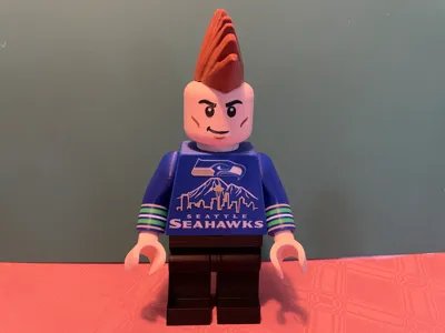 NFL Seattle Seahawks Fan 1 Big Brick Figure (6:1)