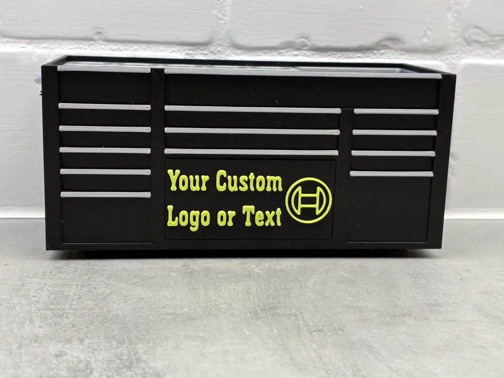 Add your Logo & Text - Toolbox for desk office - Free 3D Print Model ...