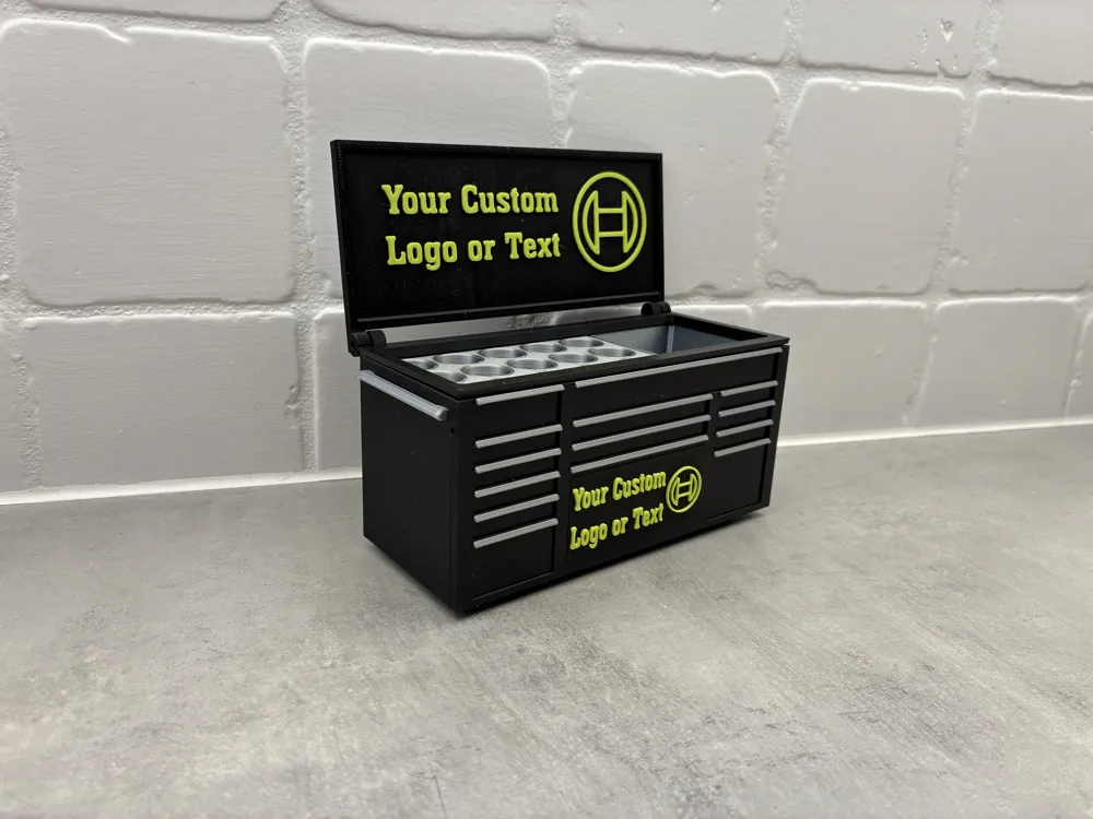 Add your Logo & Text - Toolbox for desk office - Free 3D Print Model ...