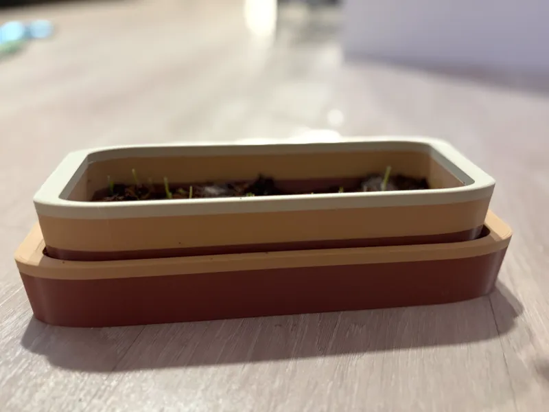 Long Planter with Drip Tray V2