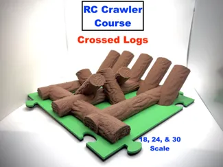 RC Crawler Course - PCub3D - Stacked Logs